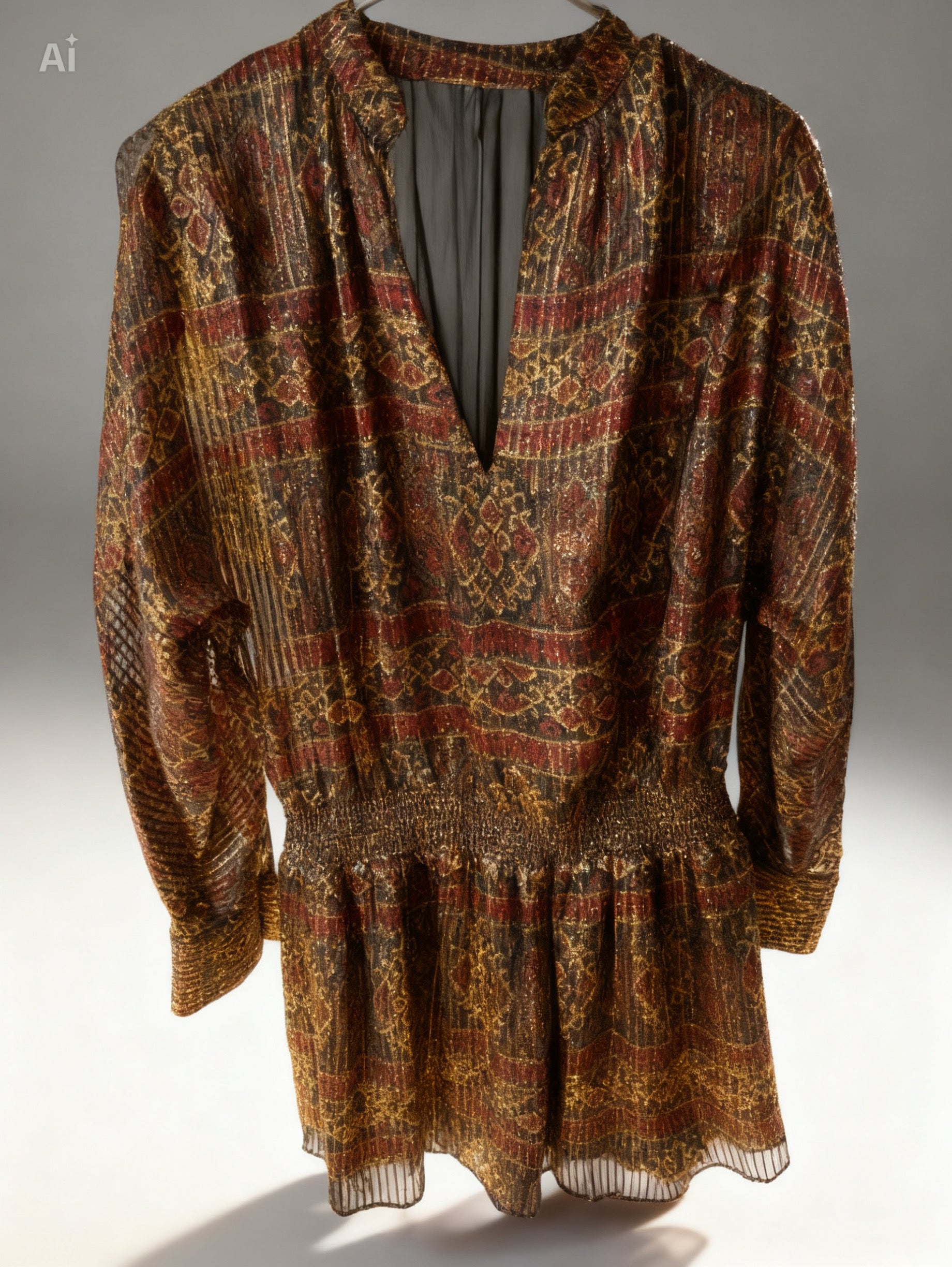 Frame Paisley Silk Dress