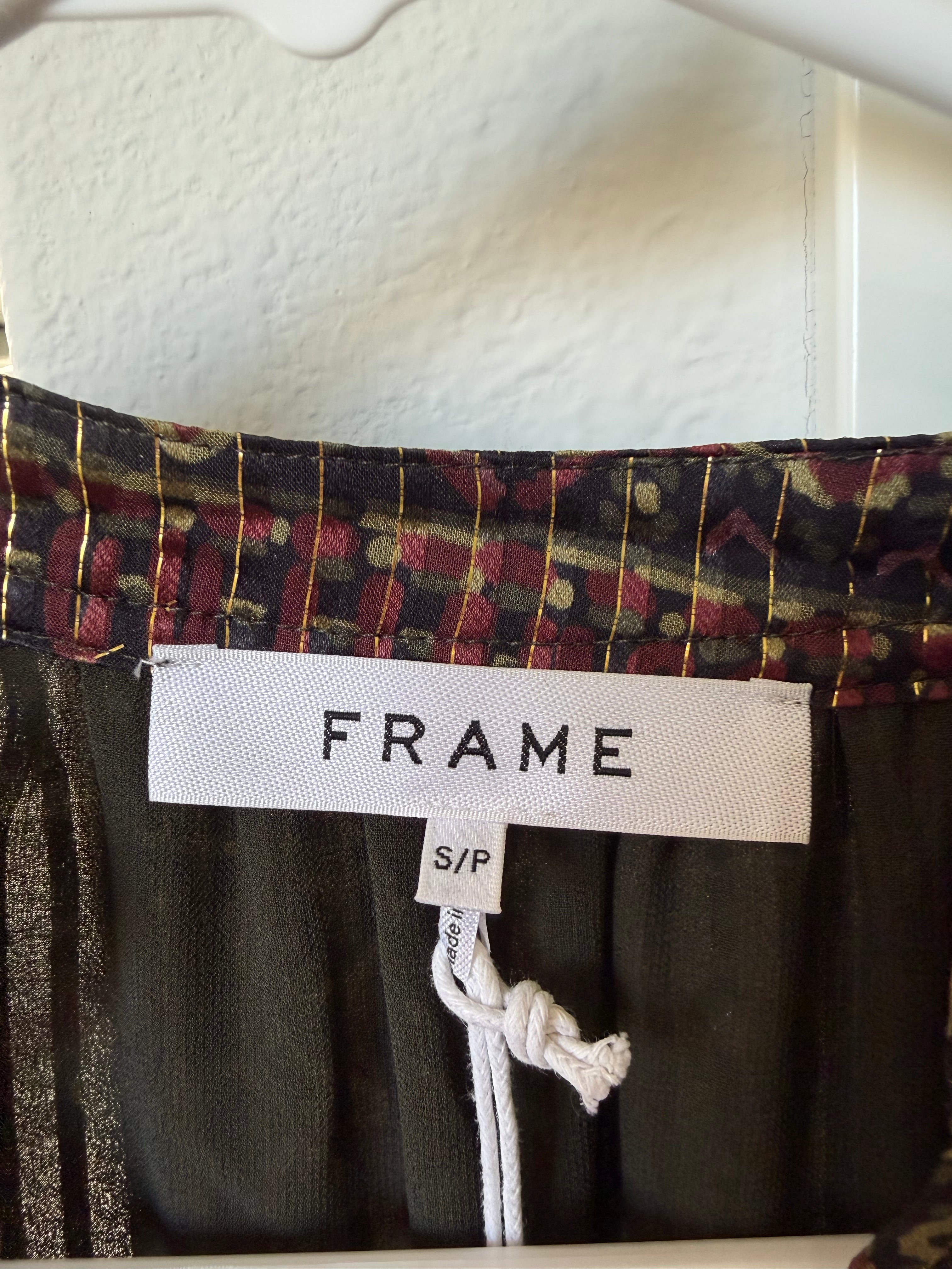 Frame Paisley Silk Dress