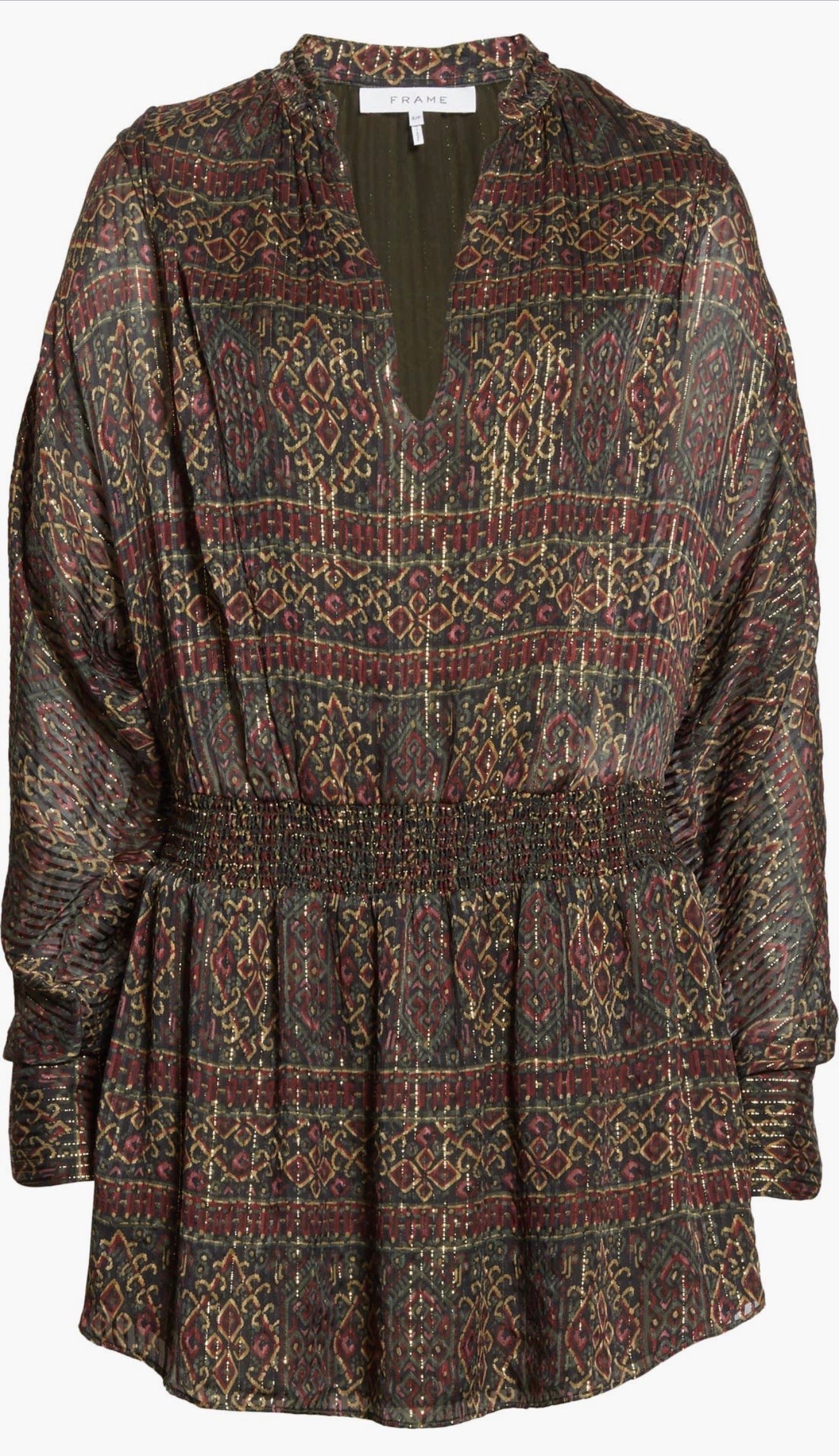 Frame Paisley Silk Dress