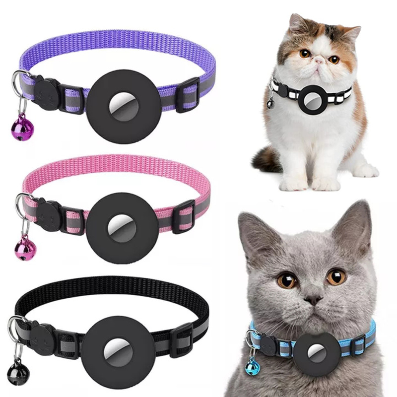 Reflective Collar Waterproof Holder Case For Airtag Cat , kitten